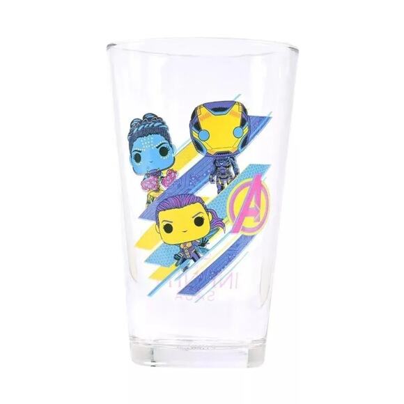 Funko Marvel Women Neon Drinking Glass Set 2pk 12 fl oz - Picture 6 of 8